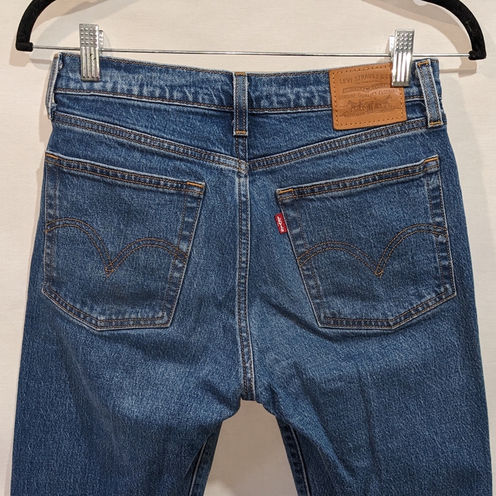 Levi's Wedgie Straight Denim Jean Pant Size 26 - Picture 8 of 11